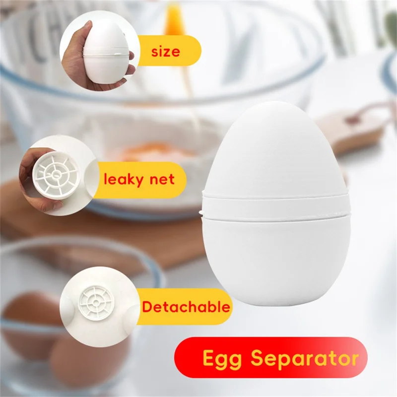 Séparateur de jaune d'œuf Outil de cuisine Facile à nettoyer Séparateur de blanc d'œuf Ustensile de cuisine (Sans FDA, Sans BPA)