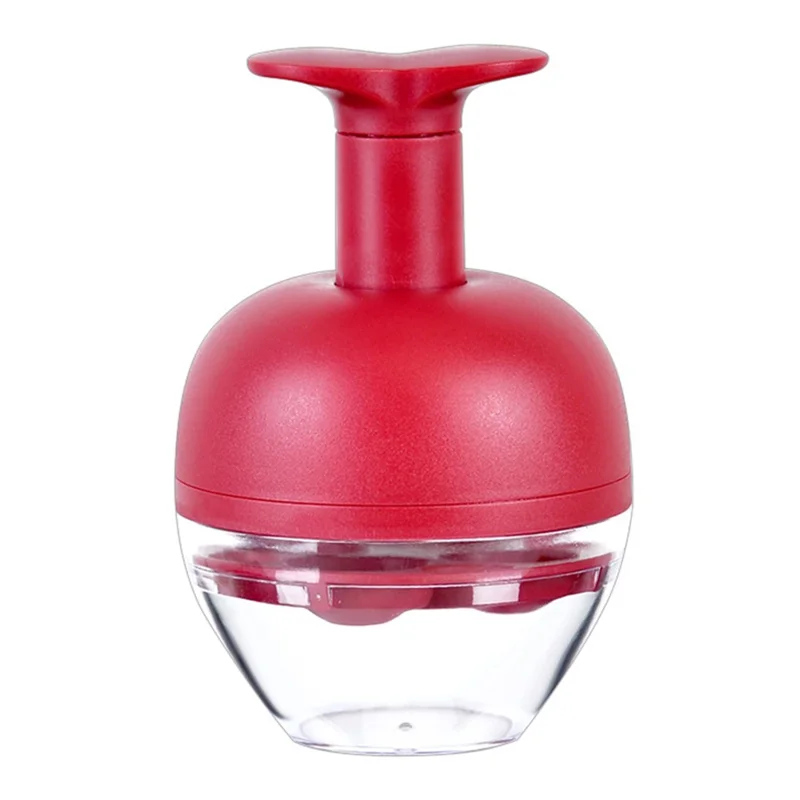 4-Hole Press Cherry Pitter Cross Pitting Column Fruit Stone Remover Strong Spring Auto-Rebound for Home (No FDA)