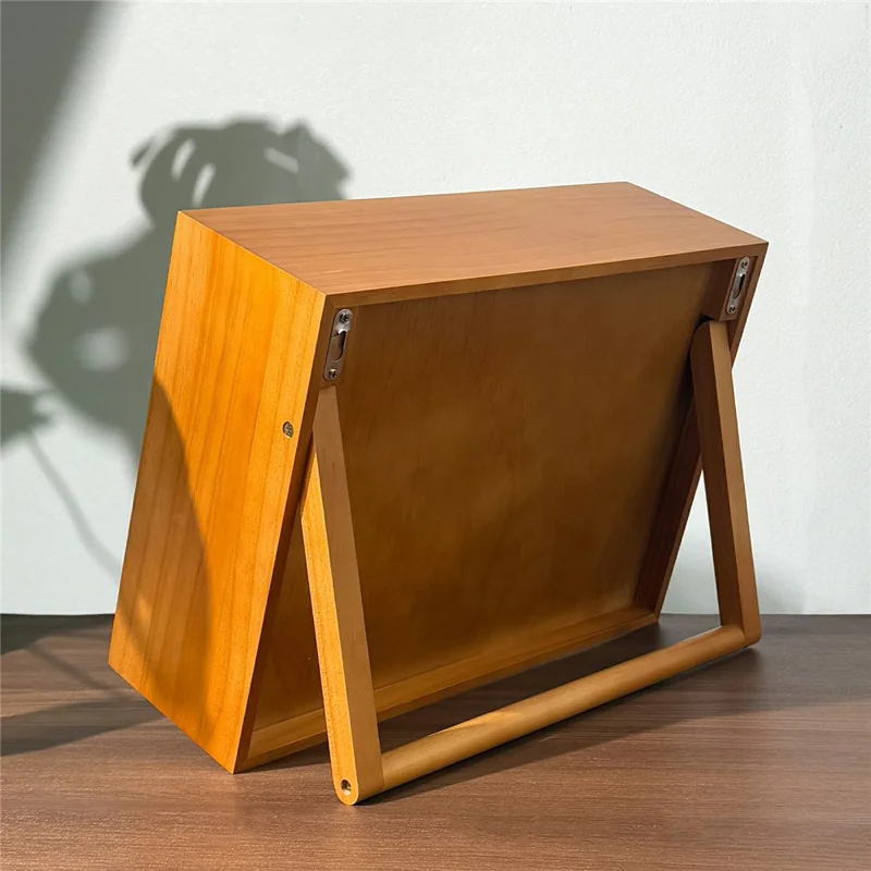40x30x13cm Wooden Spice Rack 35-Grid Desktop Wall Mount Organizer Holder Stand