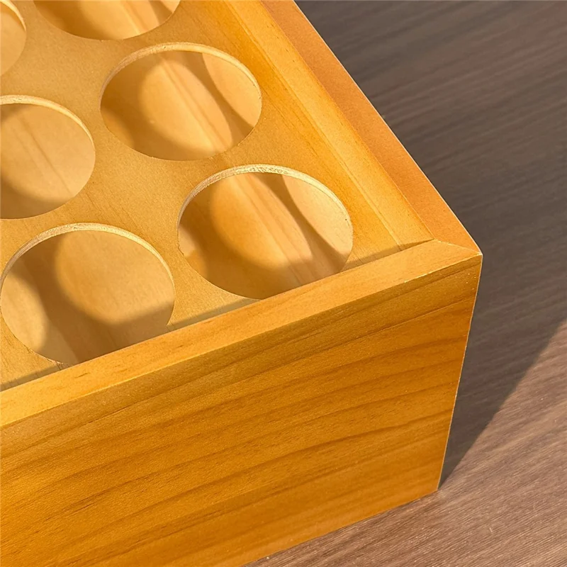 40x30x13cm Wooden Spice Rack 35-Grid Desktop Wall Mount Organizer Holder Stand
