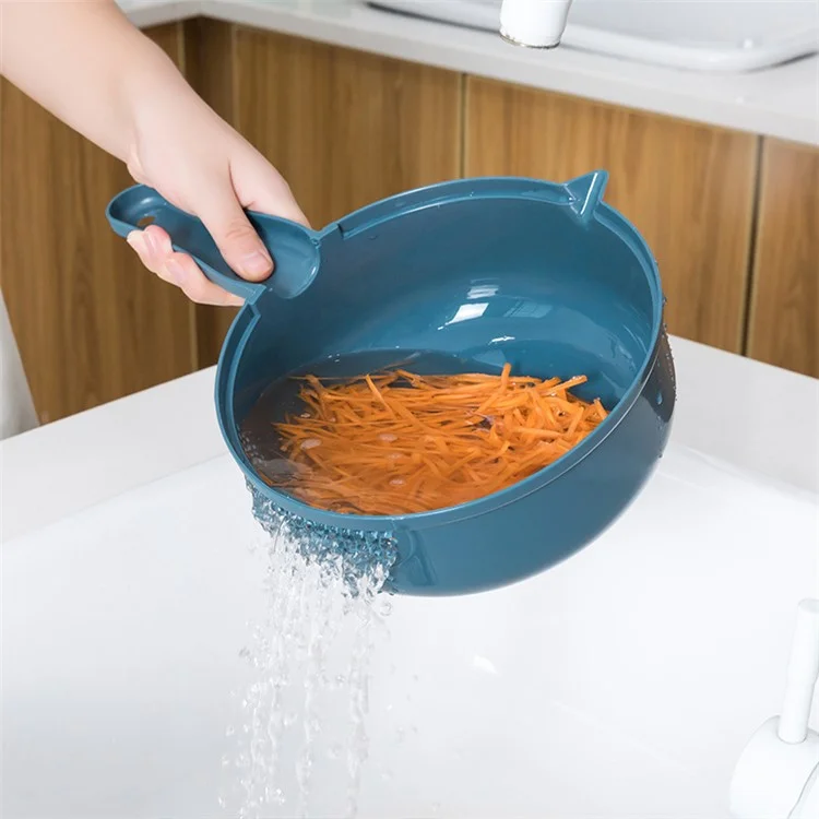12-in-1 Multifunctional Vegetable Cutter Set Home Kitchen Julienne Shredder Potato Slicer (with FDA, BPA-Free) - Pink
