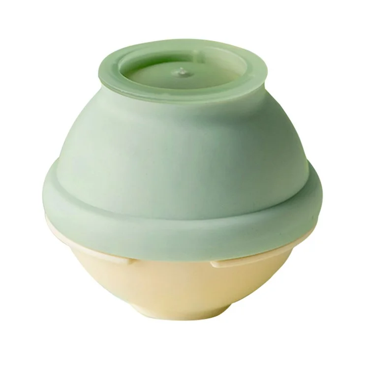AAB061 Soft TPR+PP Round Ice Cube Mold Ice Ball Maker Whiskey Ice Mold for Drinks, Cocktails (BPA-Free, No FDA Certified) - Green