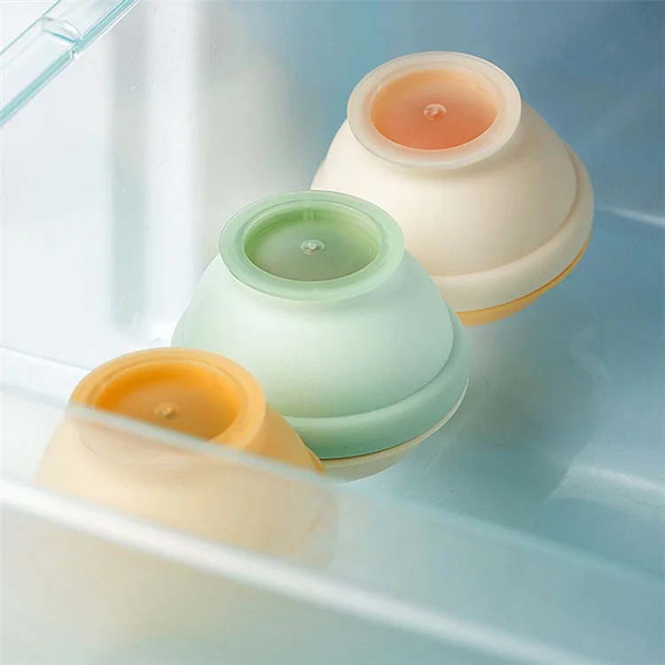 AAB061 Soft TPR+PP Round Ice Cube Mold Ice Ball Maker Whiskey Ice Mold for Drinks, Cocktails (BPA-Free, No FDA Certified) - Green