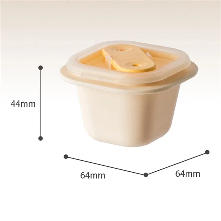 AAB060 3 pièces / Ensemble Été DIY Ice Cube Jelly Yogurt Popsicle Maker Moule avec Couvercle et Bâton (Sans BPA, Pas de Certificat FDA) - Matcha Green