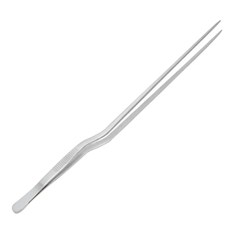 26 cm Pinças de Cozinha Decoração de 304 Tweezers de Cozinha Anti-deslizamento em Aço Inoxidável (sem Certificação Bpa, Sem Certificação Fda)