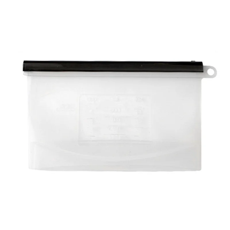 500ML Reusable Freezer Bag Food-Grade Silicone Meat Fruit Snack Storage Bag Picnic Sandwich Pouch (BPA-free, No FDA Certified), Size: S