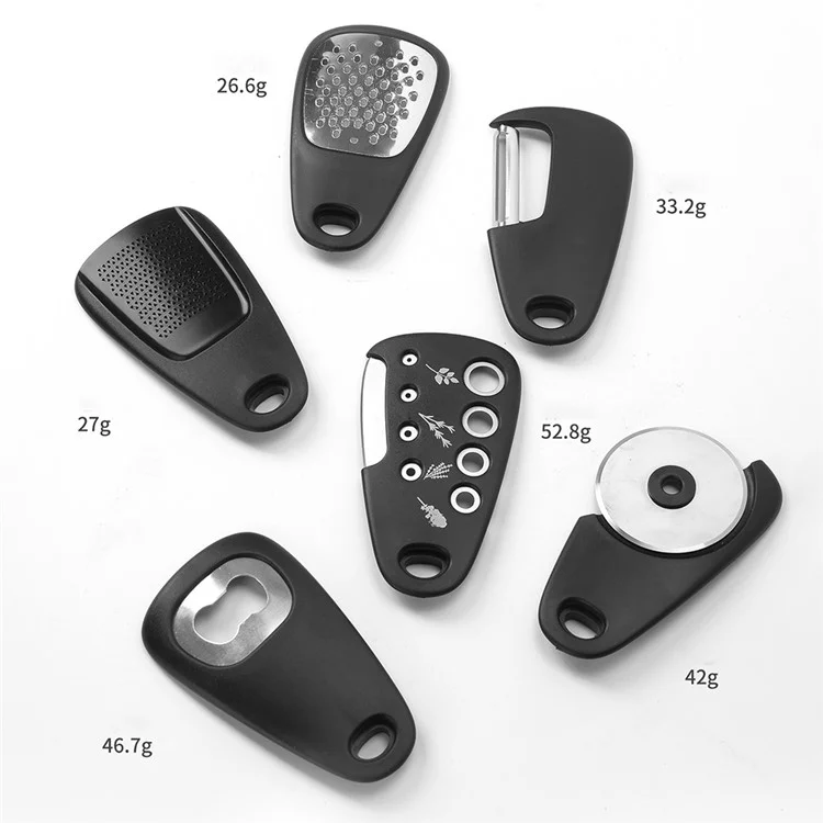 Zyc80 6-в-1 Открывалка Для Бутылки с Надписью с Чесноком Grater Grater Kitchen Gadget Tool (BPA Бесплатно, Без Сертификата Fda)