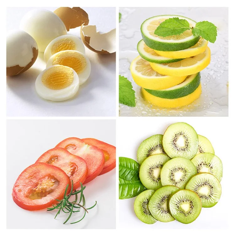 Aluminum Alloy Lemon Slicer Holder Tomato Cutter Knives Round Fruit Cutter Holder Handheld Kitchen Tool (No FDA, BPA-Free)
