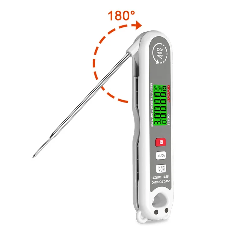 GVDA GD159 Digital Food Thermometer Meat Oil Milk Temperature Measure Tool (BPA Free, No FDA Certification)