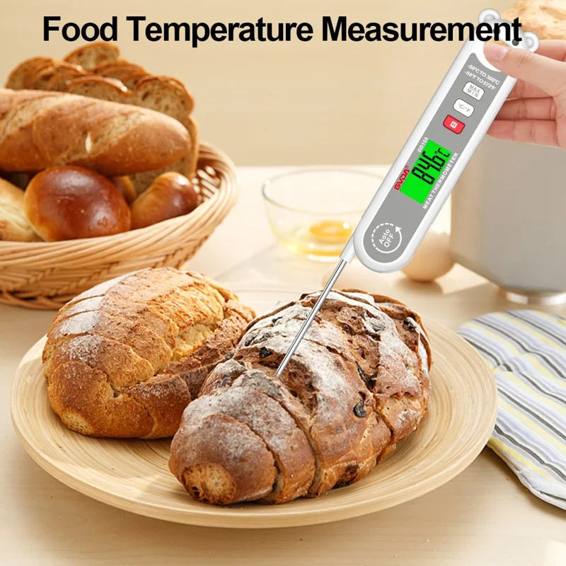 GVDA GD159 Digital Food Thermometer Meat Oil Milk Temperature Measure Tool (BPA Free, No FDA Certification)