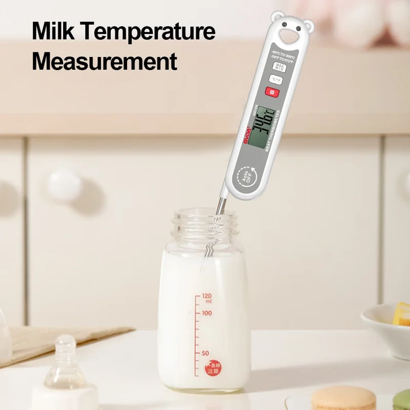 GVDA GD159 Digital Food Thermometer Meat Oil Milk Temperature Measure Tool (BPA Free, No FDA Certification)