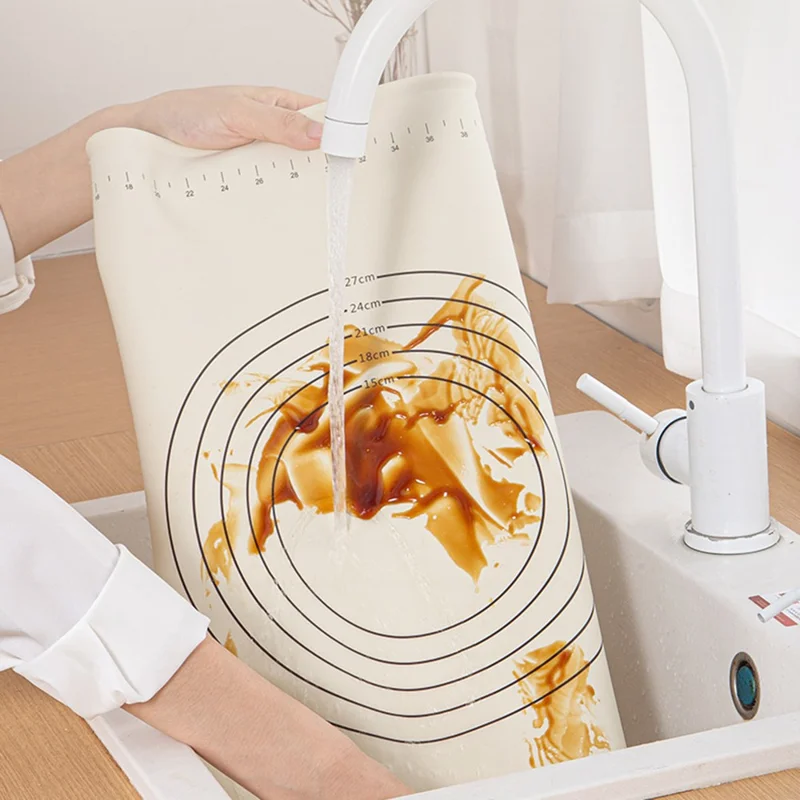 Mata do wyrobnia ciasta 50x70 cm, antypoślizgowa mata z silikonu przeznaczonego do żywności (bez BPA, bez certyfikacji FDA)