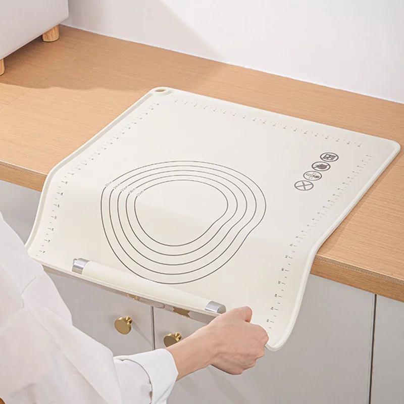 Mata do wyrobnia ciasta 50x70 cm, antypoślizgowa mata z silikonu przeznaczonego do żywności (bez BPA, bez certyfikacji FDA)