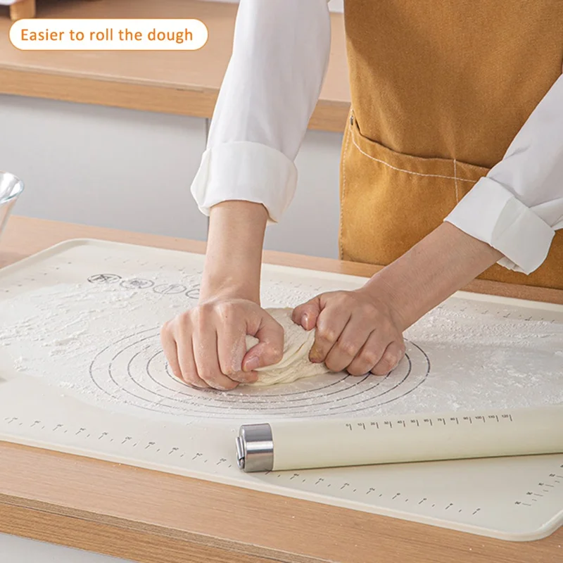 Tapete de Amassamento de Massa de 61x85cm para Cozinha, Silicone Antiadesivo Não Tóxico (Sem Certificação da FDA)