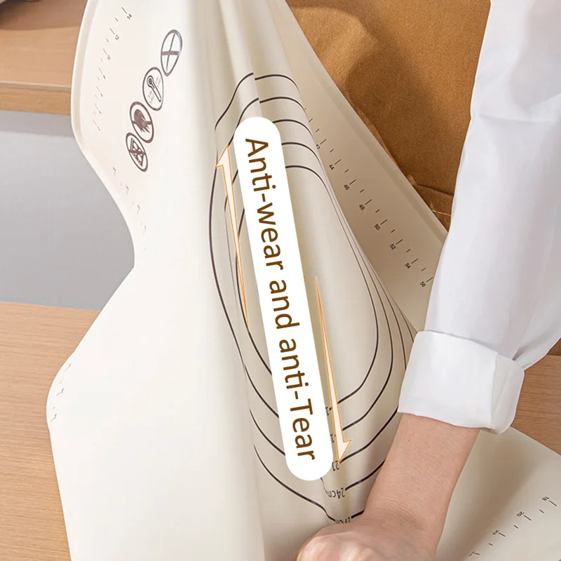 Tapete de Amassamento de Massa de 61x85cm para Cozinha, Silicone Antiadesivo Não Tóxico (Sem Certificação da FDA)