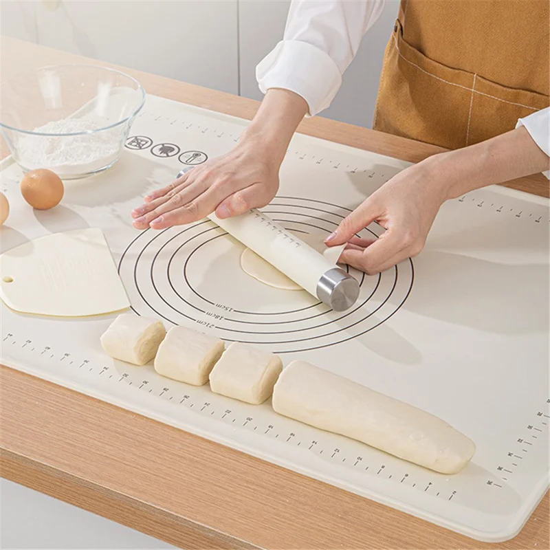Tapete de Amassamento de Massa de 61x85cm para Cozinha, Silicone Antiadesivo Não Tóxico (Sem Certificação da FDA)