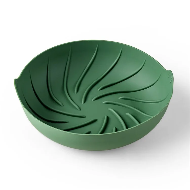 Folha de Silicone para Airfryer Tamanho L (Verde Escuro, Sem Certificado da FDA, Livre de BPA)