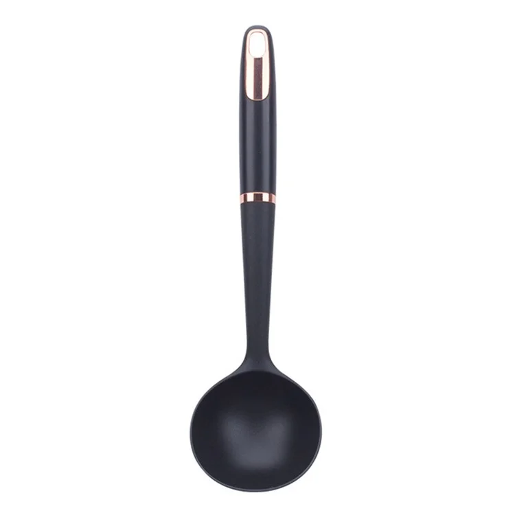 ABS+Nylon Ladle Spoon Cooking Serving Spoon Non-Stick Kitchen Utensil (BPA Free, No FDA Certificate)