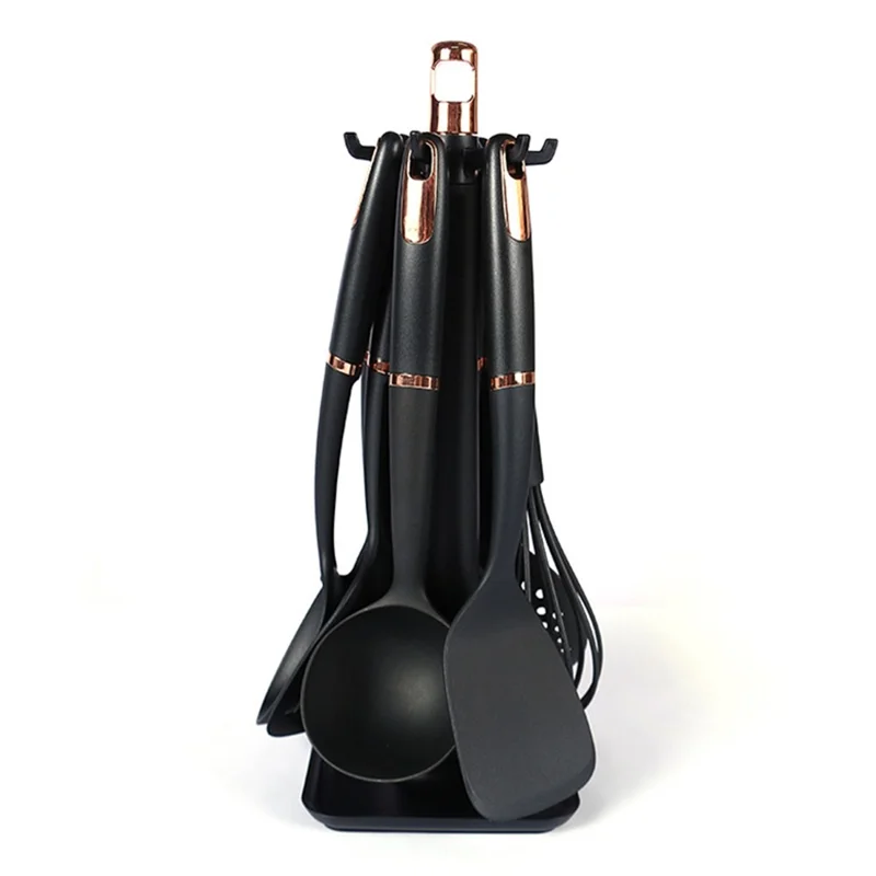 7Pcs Non-Stick Kitchenware Cooking Tool ABS+Nylon Spatula Ladle Potato Masher Set (BPA Free, No FDA Certificate)