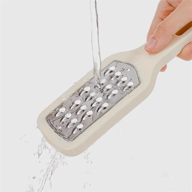 3Pcs / Set Multifunctional Fruit Vegetable Shredder PS+Stainless Steel Garlic Grater (BPA Free, No FDA Certificate) - Beige+Grey