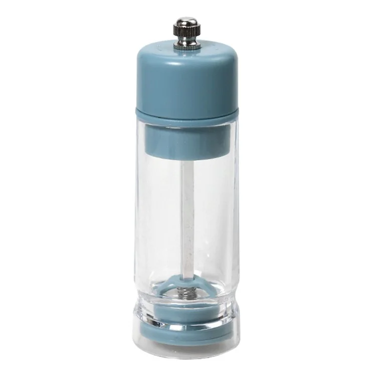 Manual Pepper Grinder Seasoning Grinder Ceramic+PS Multi-Function Food Seasoning Bottle (BPA Free, No FDA Certificate) - Dark Blue