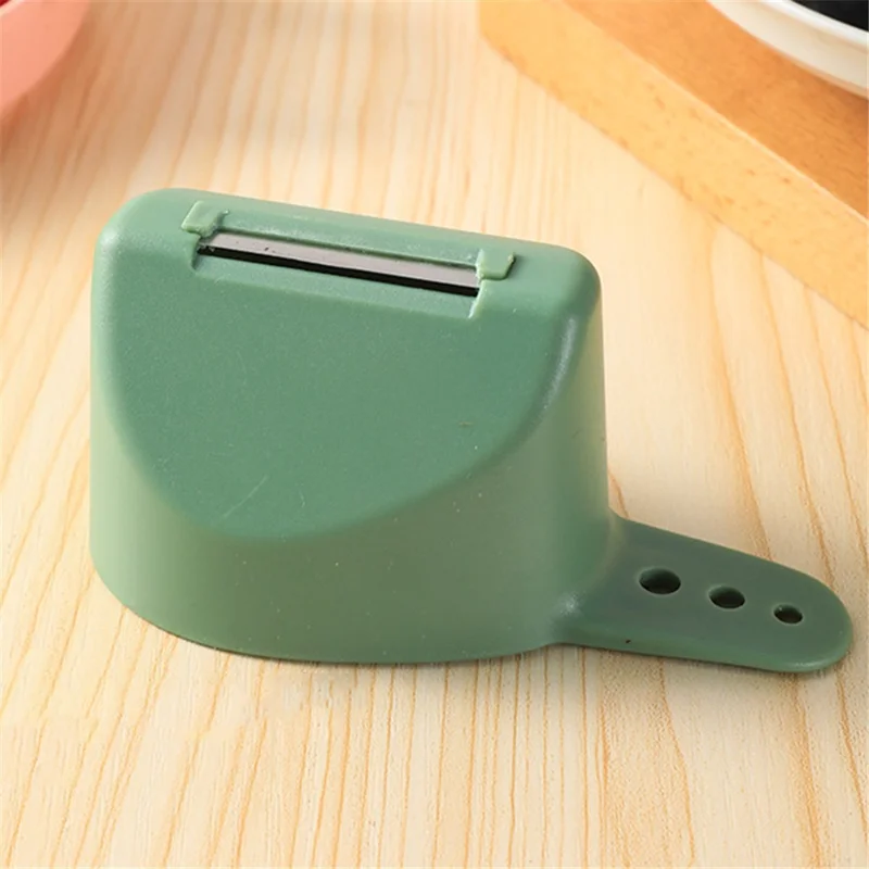 Stainless Steel Peeler with Storage Compartment Herb Stripping Kitchen Tool (BPA Free, No FDA Certificate) - Beige