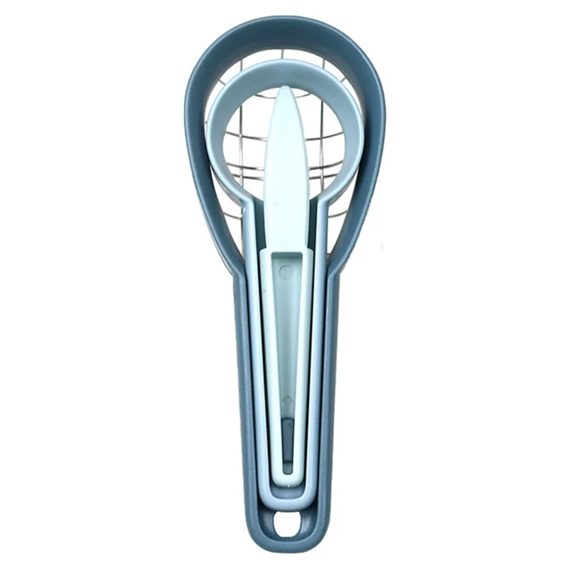 3-in-1 Avocado Slicer Kiwi Fruit Separator Dicing Corer Fruit Separation Tool (BPA Free, No FDA Certificate) - Blue