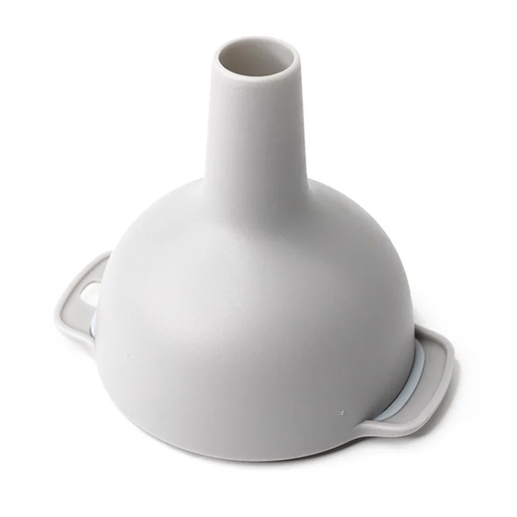4Pcs / Set Plastic Oil Water Spices Wine Flask Filter Funnel Strainer Kitchen Tool (BPA Free, No FDA Certificate) - Nordic Blue