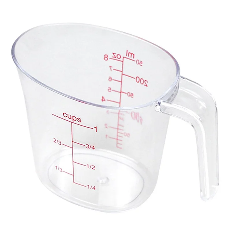 3Pcs / Set Measuring Cups Plastic Stackable Measuring Jugs with Handle Kitchen Tool (BPA Free, No FDA Certificate)