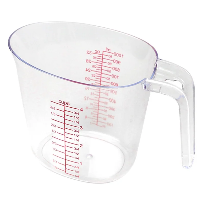 3Pcs / Set Measuring Cups Plastic Stackable Measuring Jugs with Handle Kitchen Tool (BPA Free, No FDA Certificate)