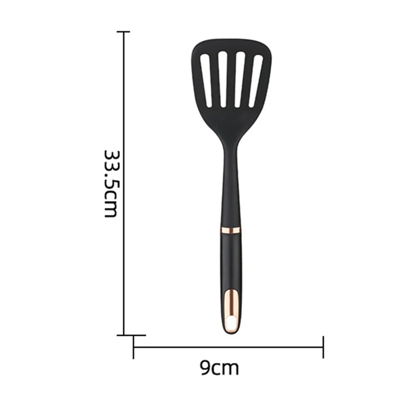 Home Kitchen Utensil ABS+Nylon Kitchen Cooking Tool (No FDA, BPA Free) - Slotted Spatula