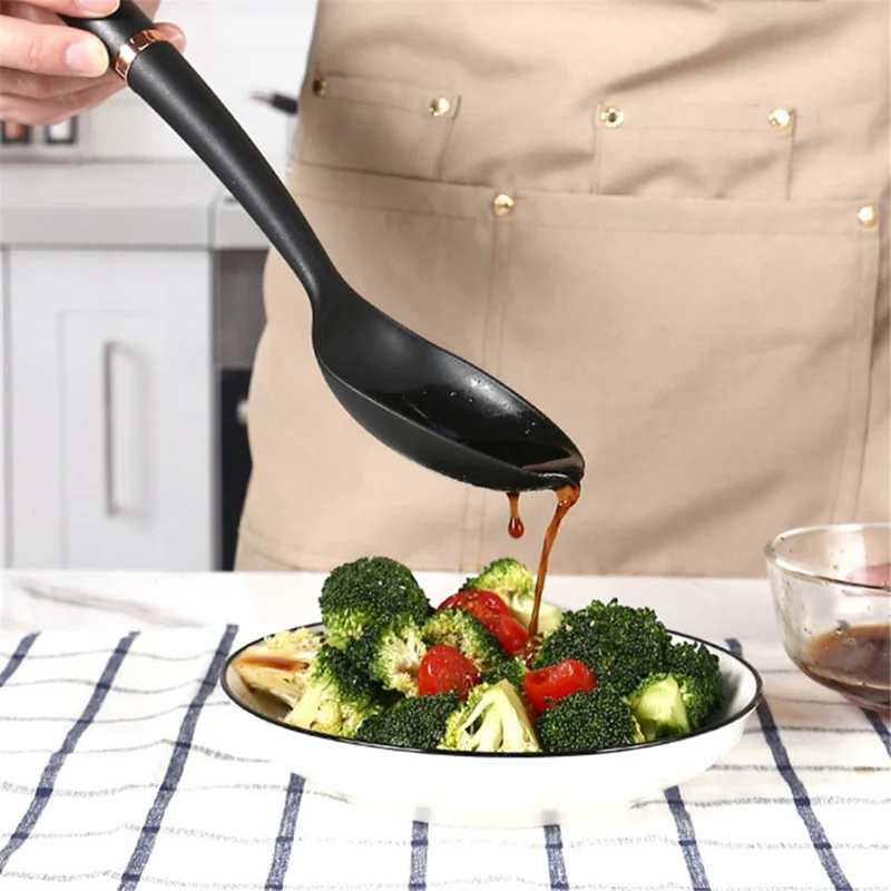 Home Kitchen Utensil ABS+Nylon Kitchen Cooking Tool (No FDA, BPA Free) - Spoon