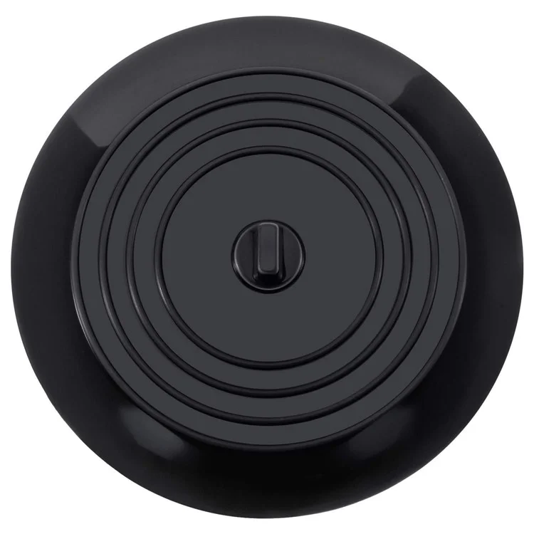 15cm Silicone Drain Cover Kitchen Sink Bathtub Hair Stopper Leak-proof Plug - Black
