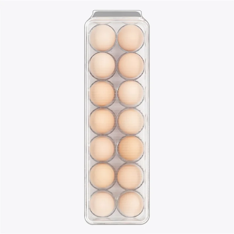Clear PET Egg Container Storage Box Bin Refrigerator Holder (No FDA Certificate, BPA Free)