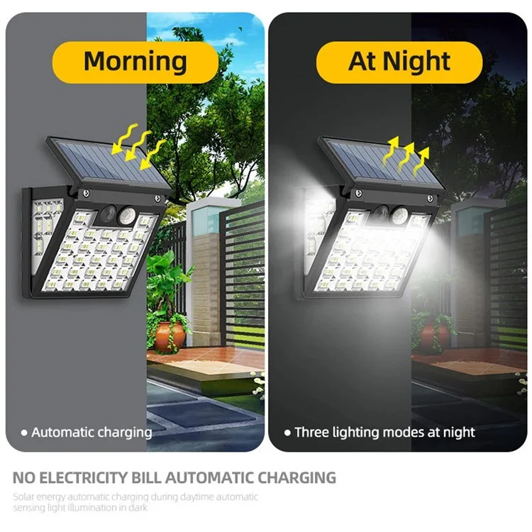 72d Solar Garden Yard Light Extérieur Lumière Étanche à Induction Étanche