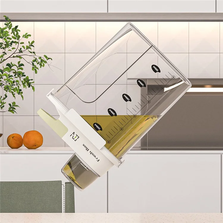 Recipiente Hermético Grande para Almacenamiento de Cocina, Contenedor de Grado Alimenticio para Cereales / Snacks / Productos Secos (Sin BPA, Sin FDA) - Verde
