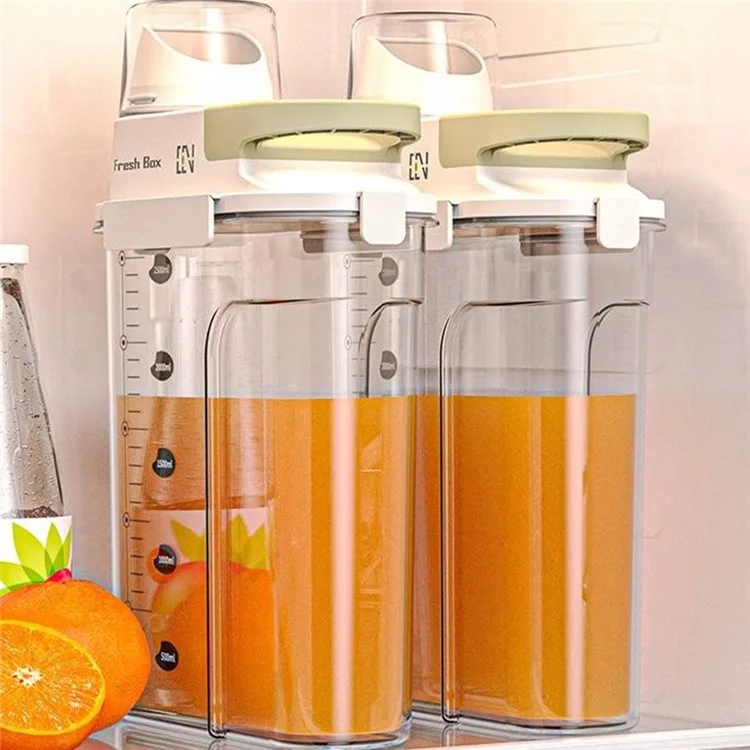 Pequeña caja hermética de almacenamiento de cocina Recipiente de almacenamiento de grado alimenticio para cereales / aperitivos / productos secos (sin BPA, sin FDA) - Verde