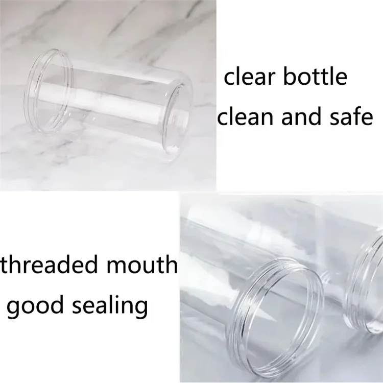 12Pcs / Set 467ML  /  1L  /  1.43L Food Grade Plastic Round Jars with Lids Airtight Containers (BPA Free, No FDA)