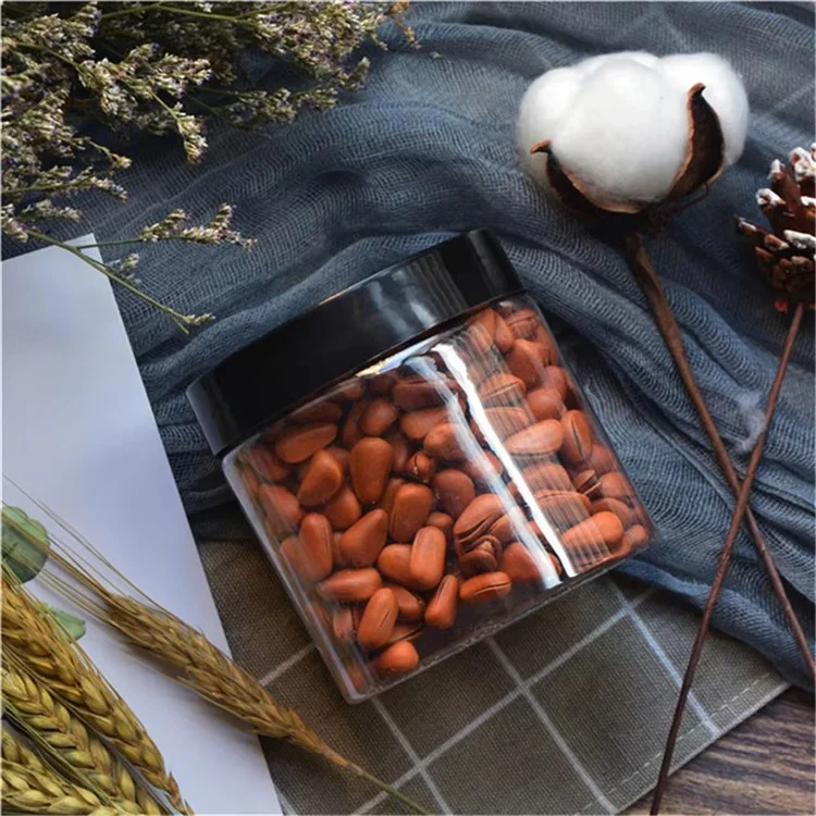 12Pcs / Set 467ML  /  1L  /  1.43L Food Grade Plastic Round Jars with Lids Airtight Containers (BPA Free, No FDA)