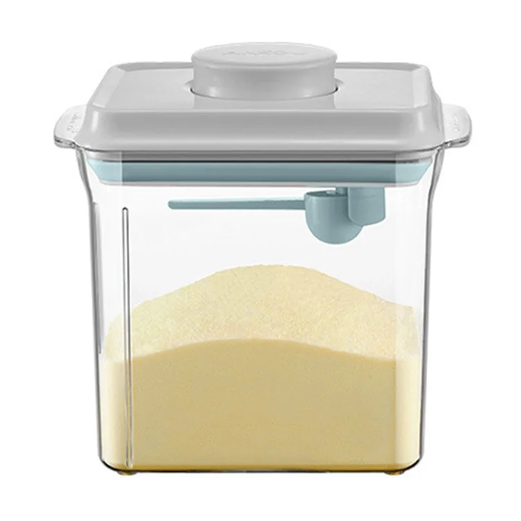 ANKOU 1.7L Baby Milk Powder Container Food-Safe ABS Storage Box (BPA-free, FDA Test Report) - Tan