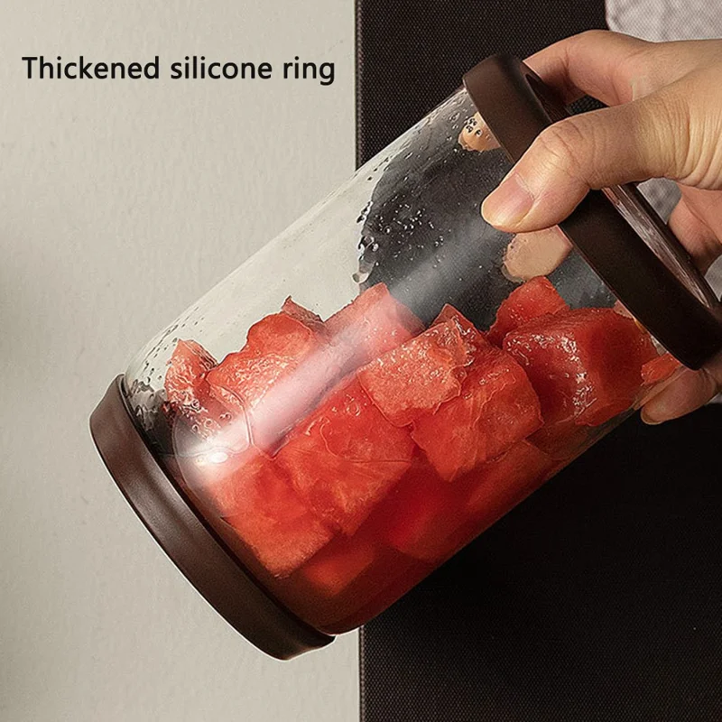 ANKOU 600ml Coffee Bean Glass Sealed Jar Kitchen Nut Tea Leaf Container (BPA-Free, No FDA)