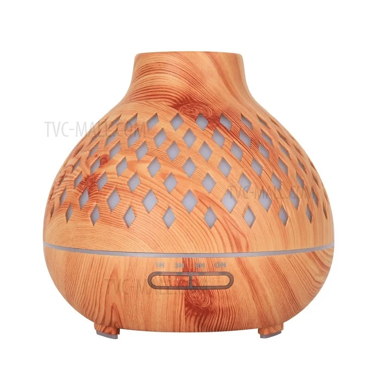 Umidificatore Di Aromaterapia Ad Ultrasuoni A Ultrasuoni In Atmosfera Colorata In Legno - Plug Brown / AU