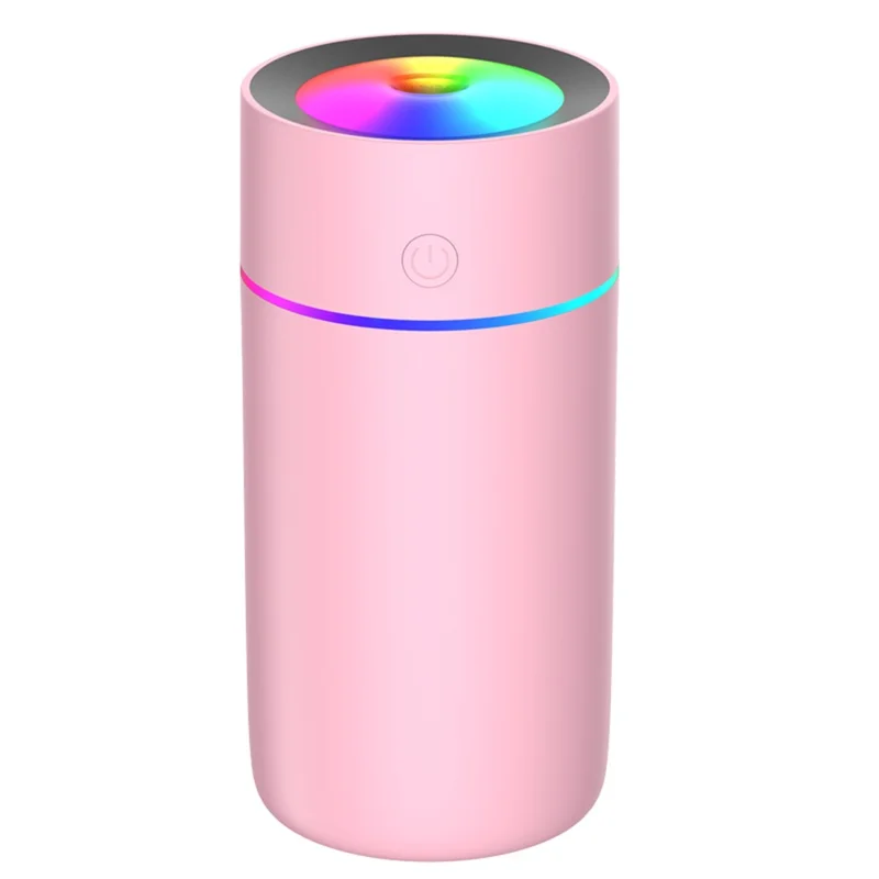 L05 Colorful Atmosphere Light Car Humidifier Air Purification Multi-function Mini Humidifier USB Powered - Pink