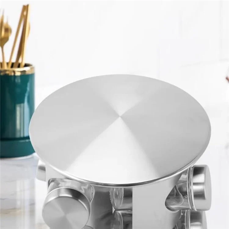 12 -pcs Clear Glass Gewürzglas Set Mit 360 Grad Rotierender Basis -küchengewürzbehälter (BPA Kostenlos, Keine FDA)