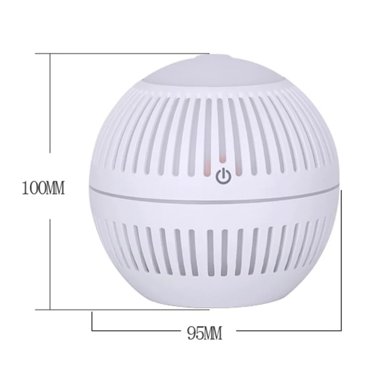 USB Powered Humidifier Mute Home Office Car Mist Diffuser with Colorful Night Light - Pink