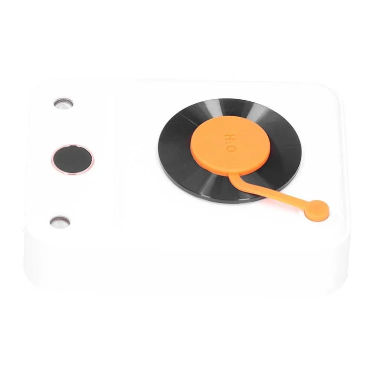 DQ112 Vinyl Record Shape Personal Portable Umidificatore Minerale Acqua Bottiglia Double-spray Mist Maker con Luce/Display Digitale - Bianco