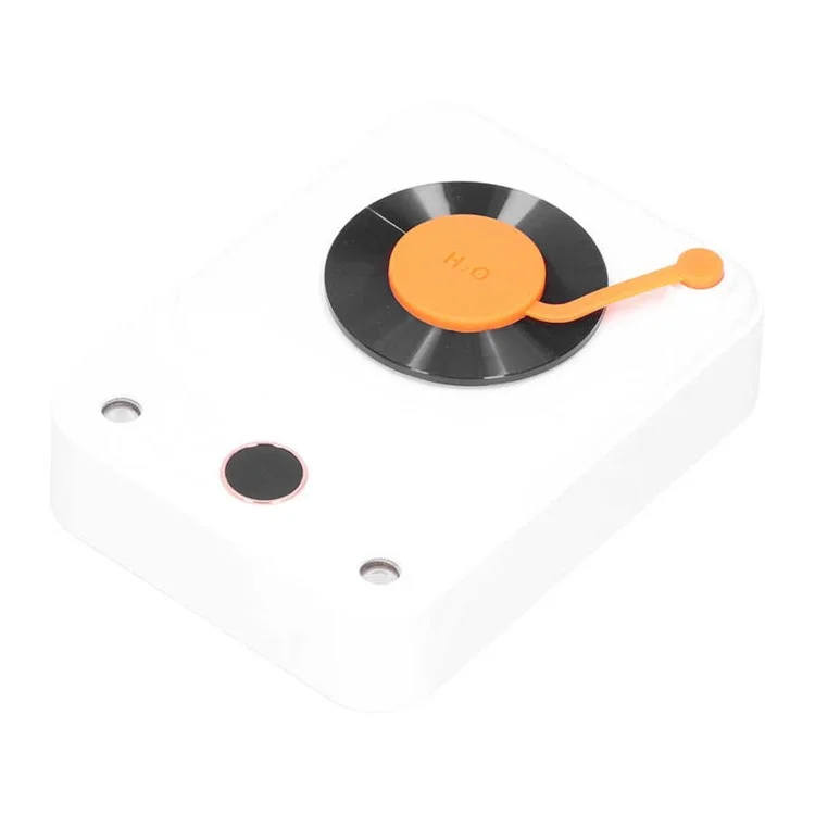 DQ112 Vinyl Record Shape Personal Portable Umidificatore Minerale Acqua Bottiglia Double-spray Mist Maker con Luce/Display Digitale - Bianco