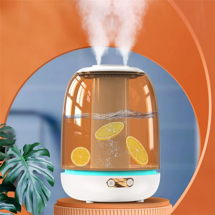 X21 3000ml Double Spray Humidifier Ultrasonic Mistorizer Fog Mist Maker Essential Oil Aroma Diffuser for Home Office - White