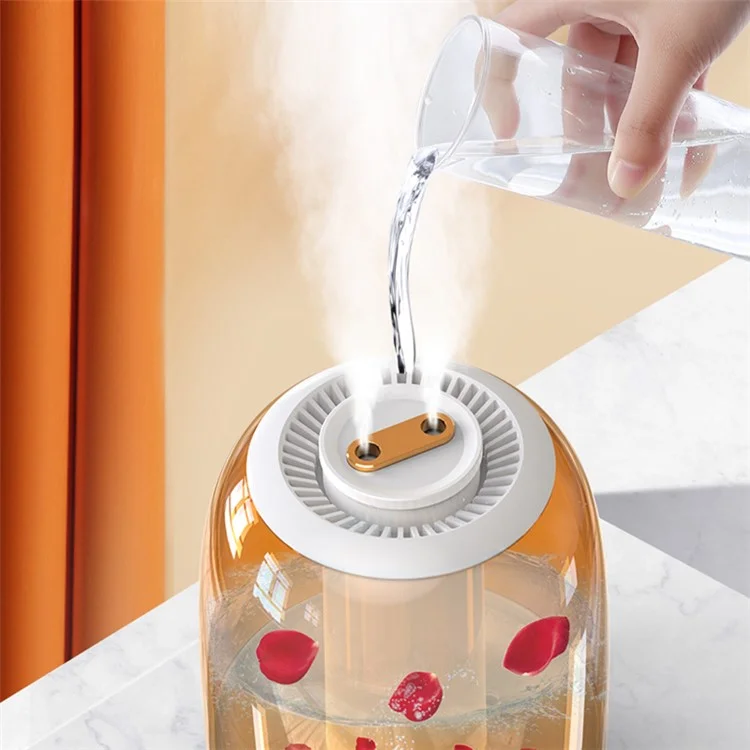 Humidificateur double pulvérisation X21 3000ml Ultrasonique Brumisateur Brouillard Brume Diffuseur d'huiles essentielles pour la maison et le bureau - Blanc