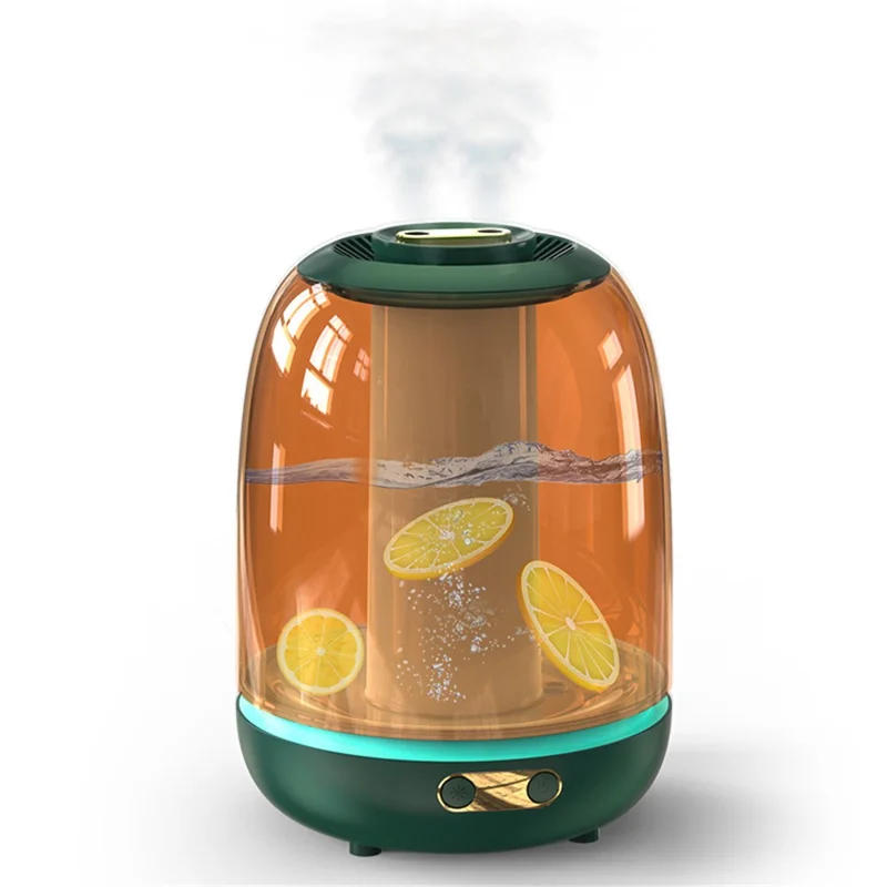 X21 3000ml Double Spray Humidifier Ultrasonic Mistorizer Fog Mist Maker Essential Oil Aroma Diffuser for Home Office - Green